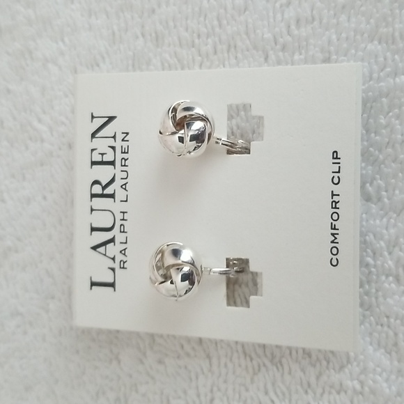 New Ralph Lauren Stud Clip-On Earrings - Picture 2 of 7